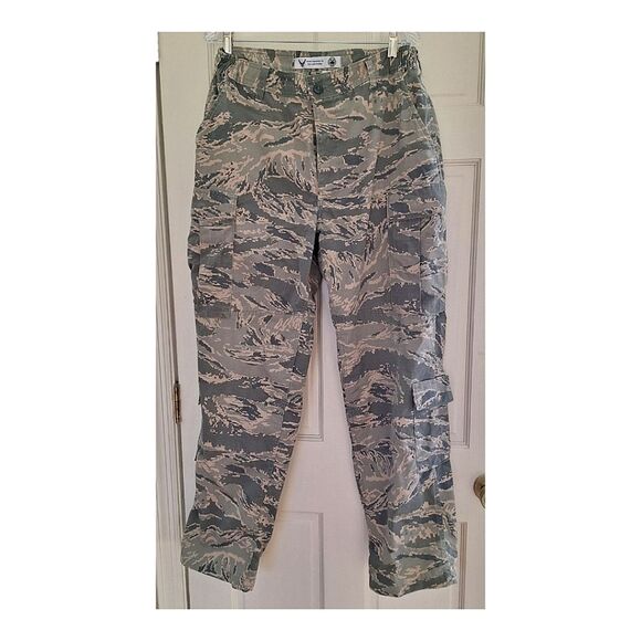 Military US Air Force Pants Men's 34R Combat Camo Utility Cargo Trouser Fatigues - Picture 12 of 14